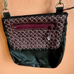 Sherpani Black and Brown Crossbody Bag